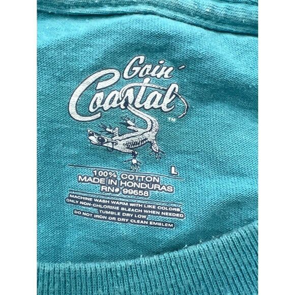 Goin Coastal Men Short Sleeve T-Shirt Size L - Picture 7 of 8